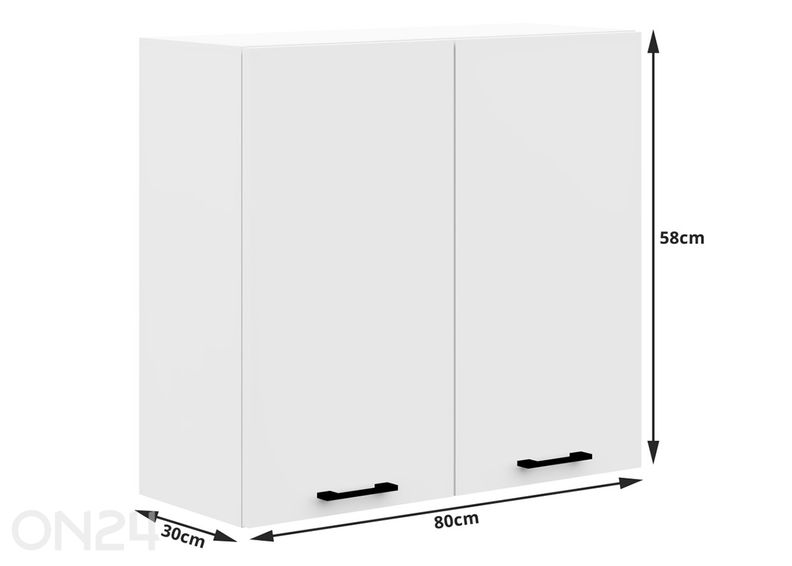 Köögimööbel Visby 270/300 cm suurendatud