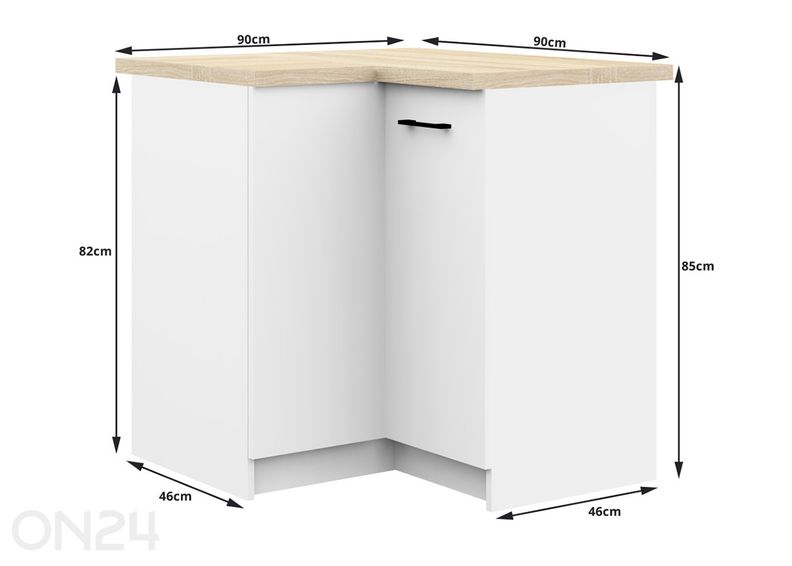 Köögimööbel Visby 270/300 cm suurendatud