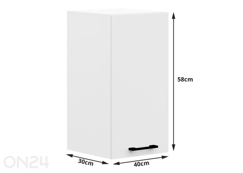 Köögimööbel Visby 270/300 cm suurendatud