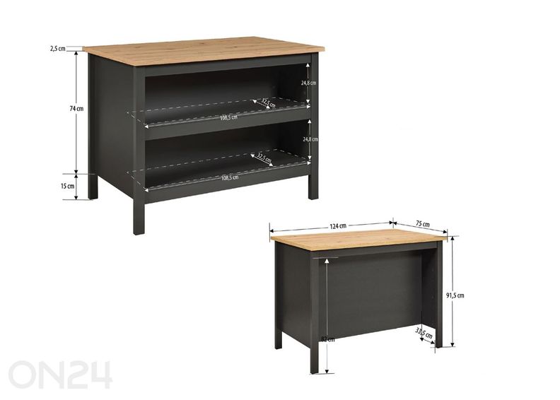 Köögisaar Nellina suurendatud