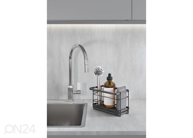 Köögitarvete hoidja seinale Tokyo UFIX, 22x13x14 cm, must suurendatud