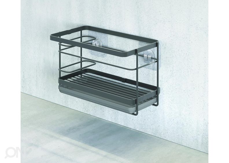 Köögitarvete hoidja seinale Tokyo UFIX, 22x13x14 cm, must suurendatud