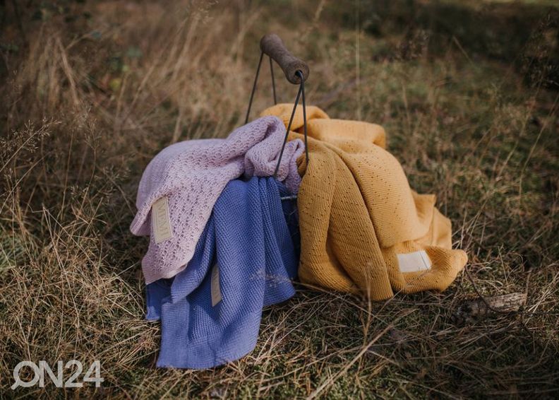 Kootud bambustekk beebile, denim suurendatud