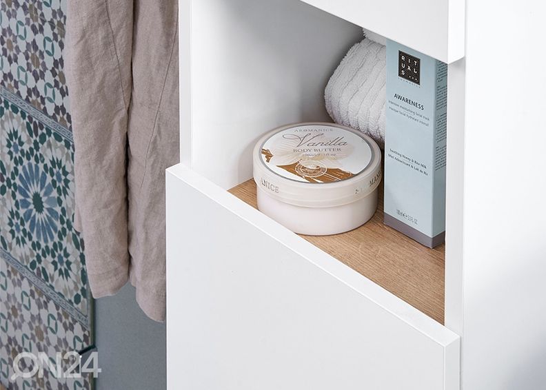 Kõrge vannitoakapp suurendatud