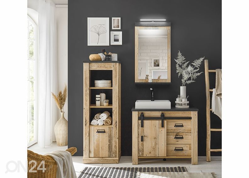 Kõrge vannitoakapp Sherwood suurendatud