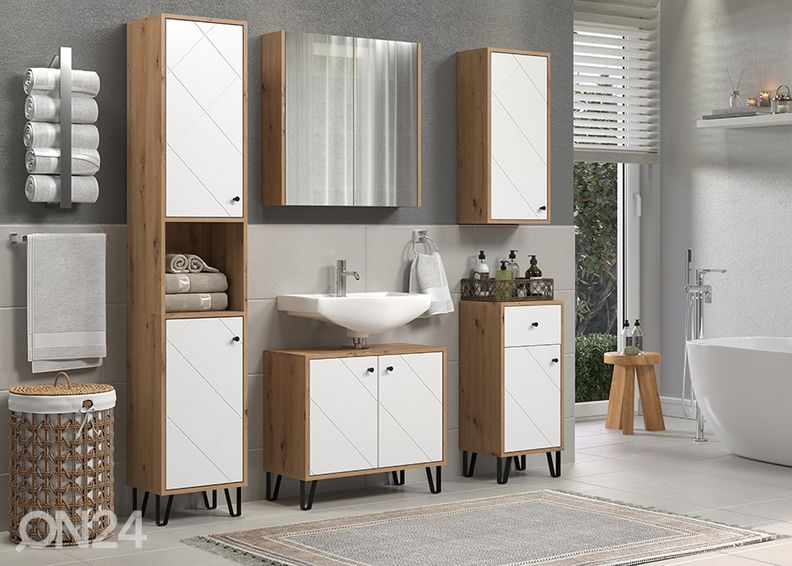 Kõrge vannitoakapp Touch suurendatud