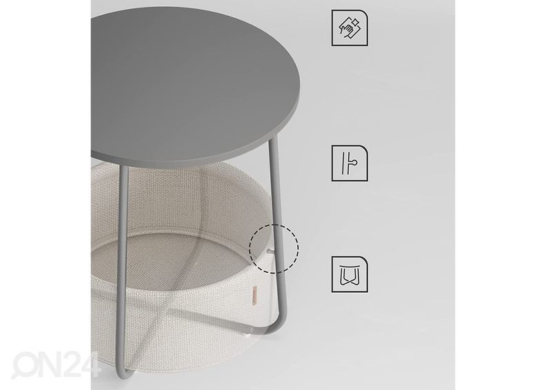 Korviga abilaud Oskar, hall suurendatud