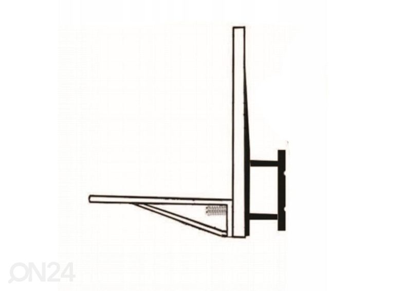 Korvpallilaud koos korviga Spartan Transparent suurendatud