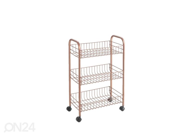 Korvriiul ratastel 3x Lugano, 41x23x63 cm, vask suurendatud