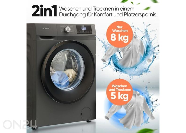 Kuivatiga pesumasin Bomann WAT7186T suurendatud