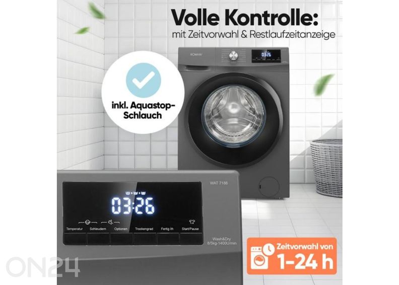 Kuivatiga pesumasin Bomann WAT7186T suurendatud