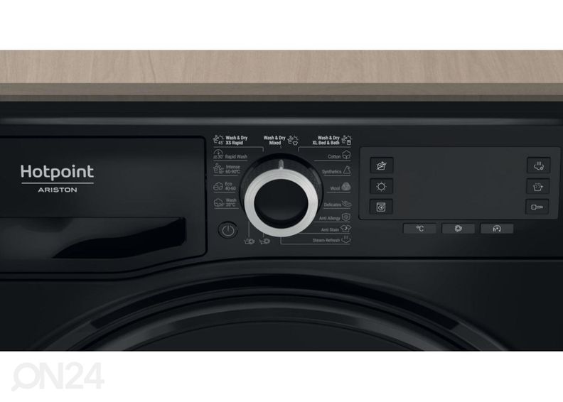 Kuivatiga pesumasin Hotpoint-Ariston NDD11725BDAEE suurendatud