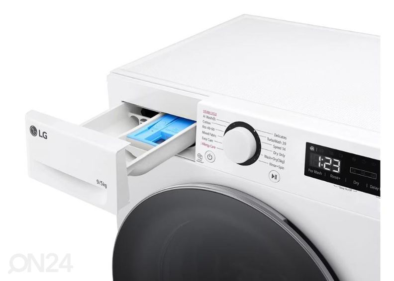 Kuivatiga pesumasin LG F2DR509S1W suurendatud