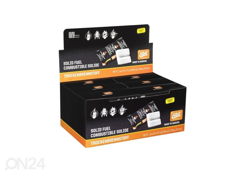 Kuivpiiritus tabletid Esbit 8x27 g suurendatud