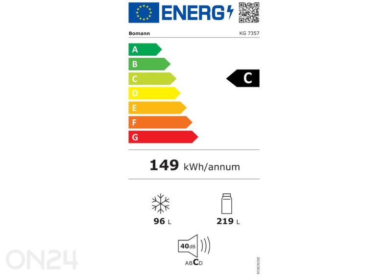 Külmik Bomann KG7357six suurendatud