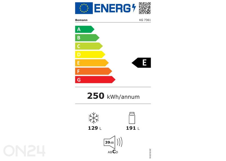 Külmik Bomann KG7361SIX suurendatud