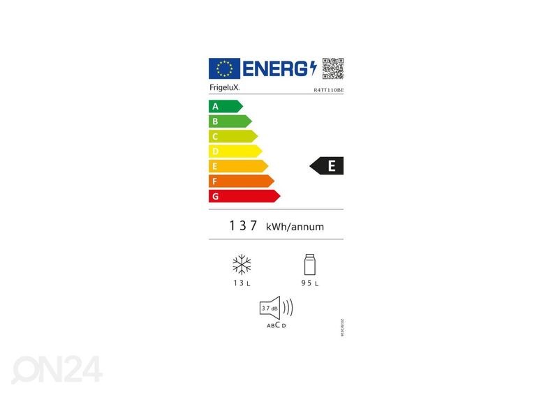 Külmik Frigelux R4TT110BE suurendatud