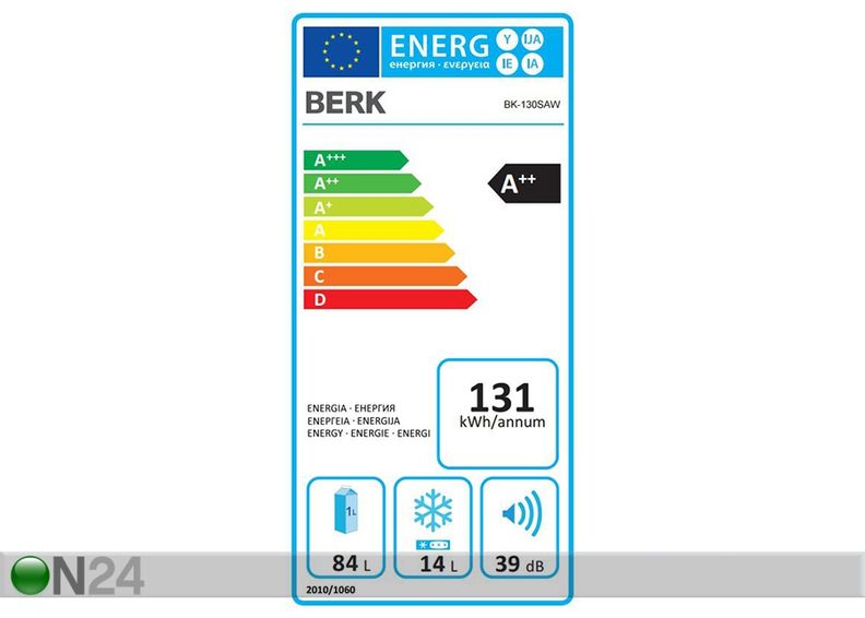 Külmkapp Berk suurendatud