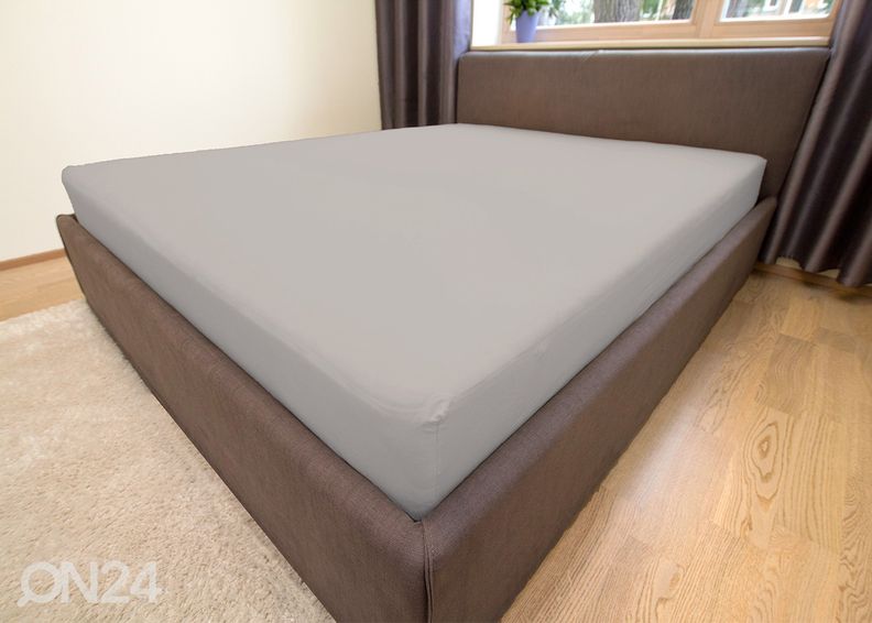 Kummiga voodilina, trikotaaž 200x200 cm suurendatud