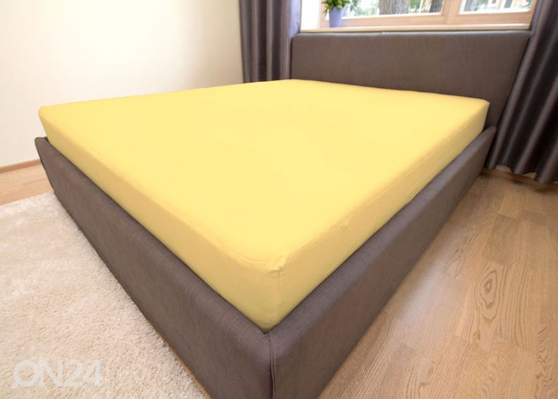 Kummiga voodilina, trikotaaž 90x200 cm suurendatud