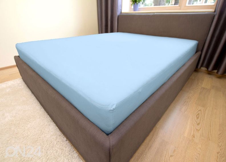 Kummiga voodilina, trikotaaž 90x200 cm suurendatud