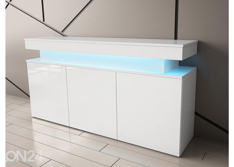 Kummut Glossa 160 cm + LED suurendatud