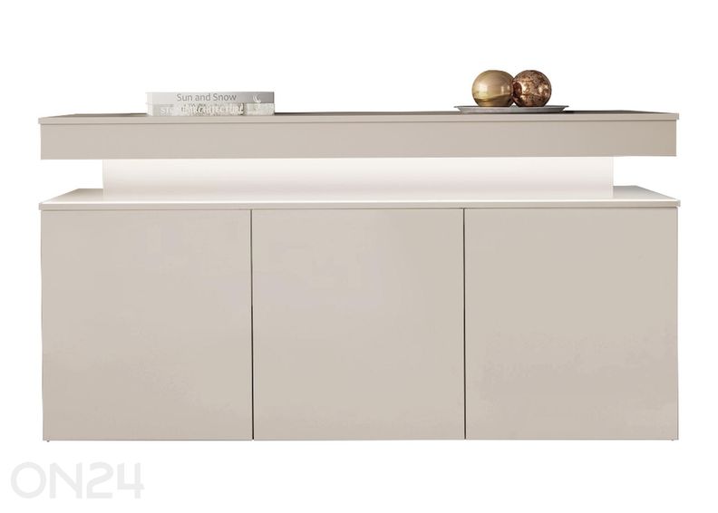 Kummut Glossa 160 cm + LED suurendatud