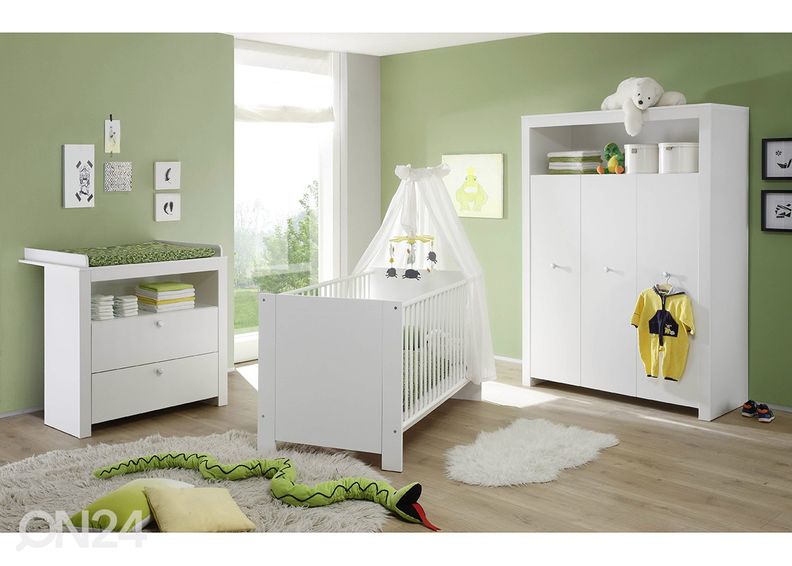 Kummut mähkimislauaga Olivia suurendatud