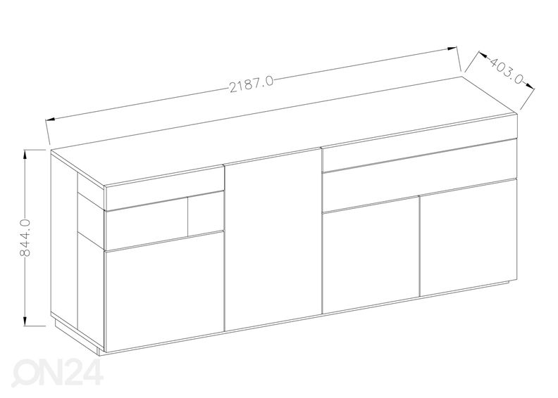 Kummut valge/tamm suurendatud