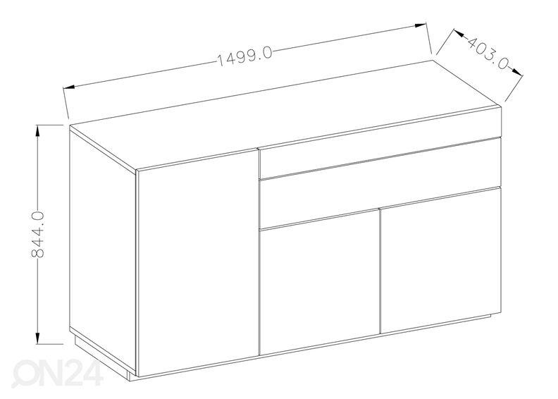 Kummut valge/tamm suurendatud