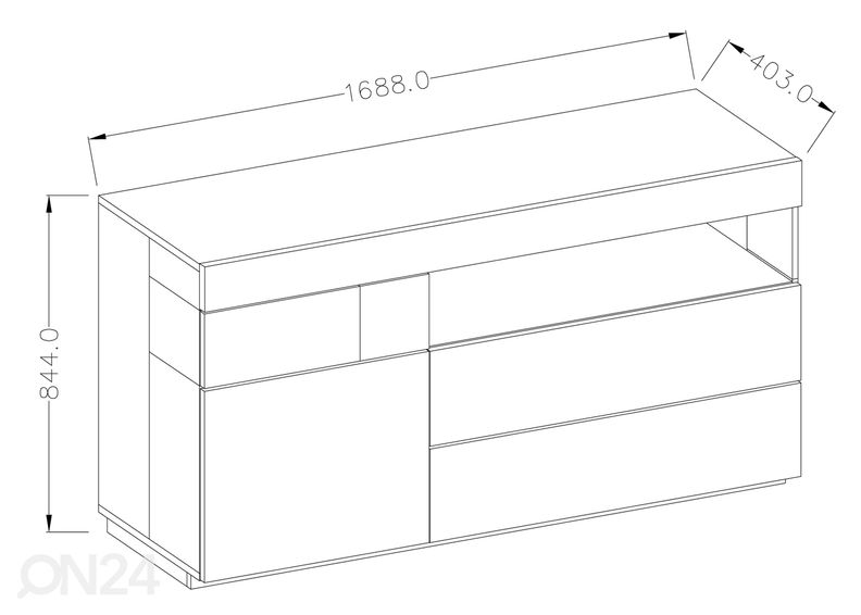 Kummut valge/tamm suurendatud