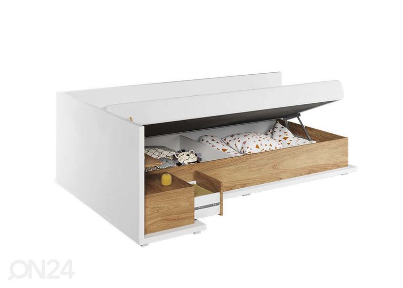 Kušett pesukastiga 90x200 cm suurendatud