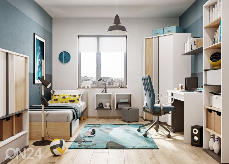 Kušett pesukastiga 90x200 cm suurendatud