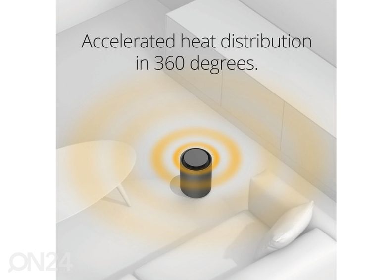 Kütteseade Duux Threesixty Smart Fan + Heater DXCH09, hall suurendatud