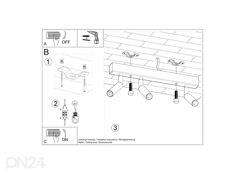 Laelamp Eyetech 3, must suurendatud