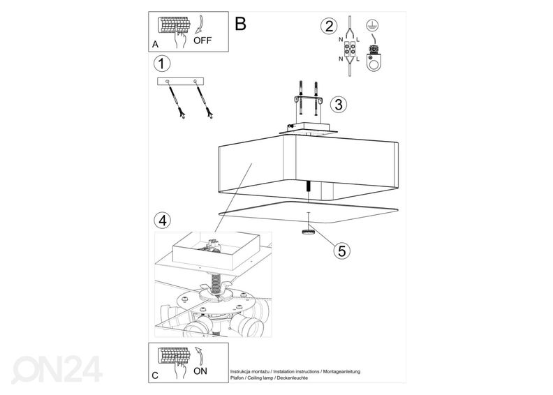 Laelamp Lokko 55, must suurendatud