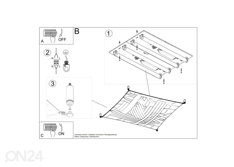 Laelamp Luna 2, valge suurendatud