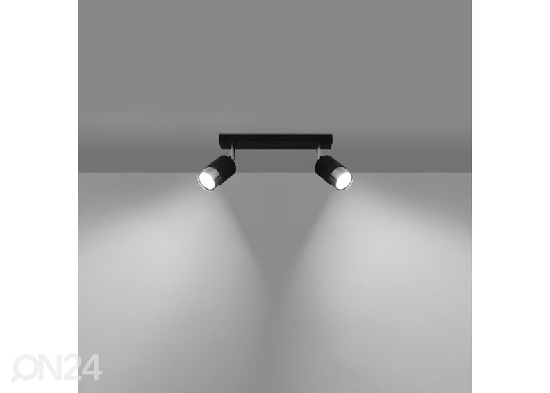 Laelamp Nero 2, must/kroom suurendatud