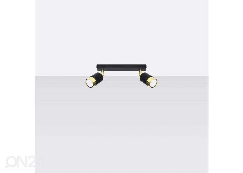 Laelamp Nero 2, must/kuldne suurendatud