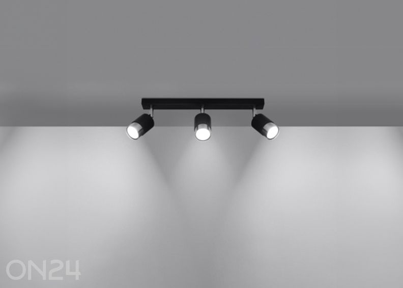 Laelamp Nero 3, must/kroom suurendatud