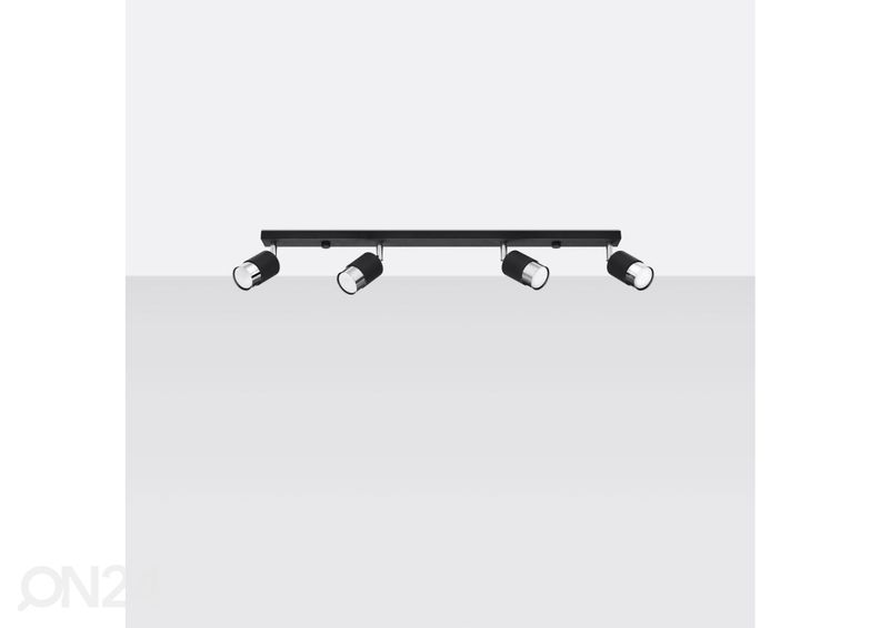 Laelamp Nero 4, must/kroom suurendatud