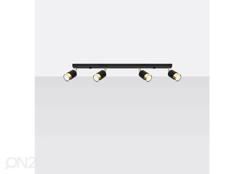 Laelamp Nero 4, must/kuldne suurendatud