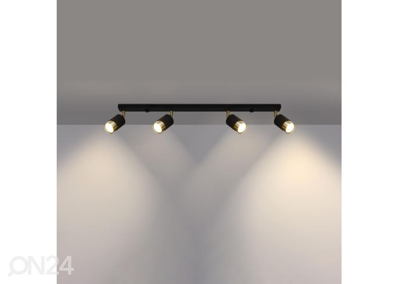 Laelamp Nero 4, must/kuldne suurendatud