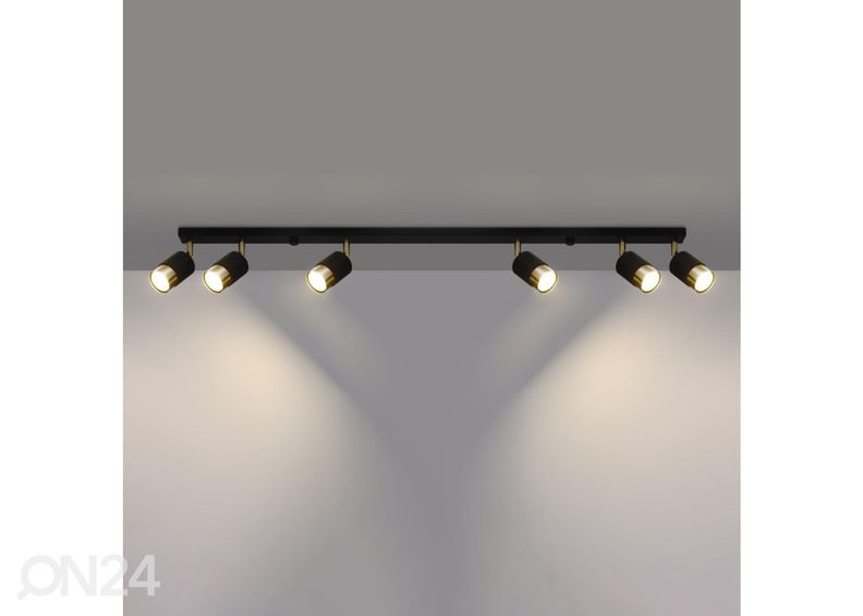 Laelamp Nero 6, must/kuldne suurendatud