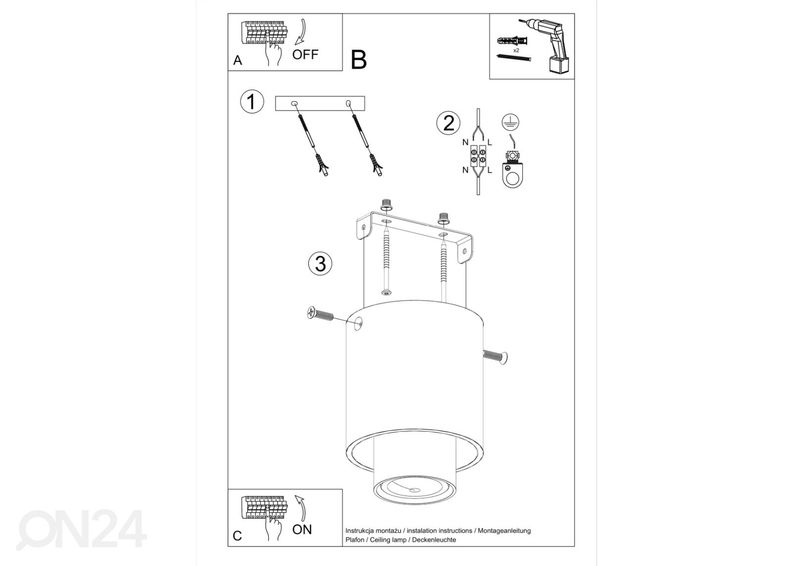 Laelamp Nesi, must suurendatud