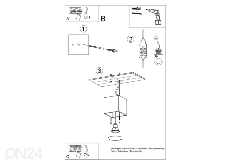 Laelamp Quad 1, antratsiit suurendatud