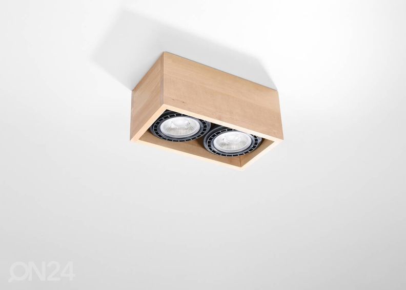 Laelamp Quatro 2, naturaalne puit suurendatud