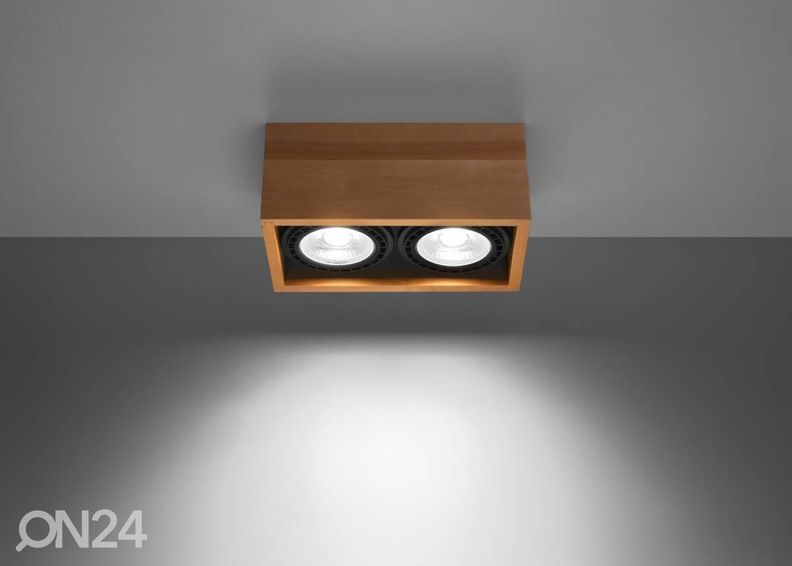 Laelamp Quatro 2, naturaalne puit suurendatud