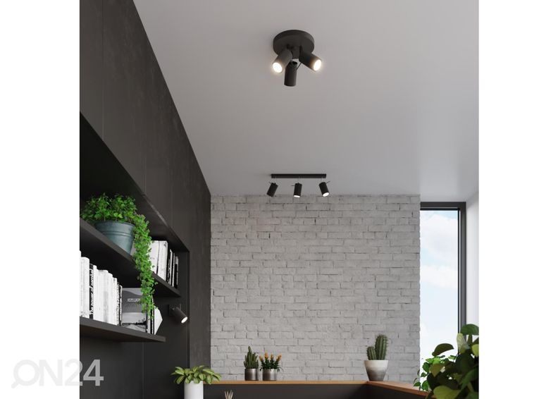 Laelamp Ring 3P, must suurendatud