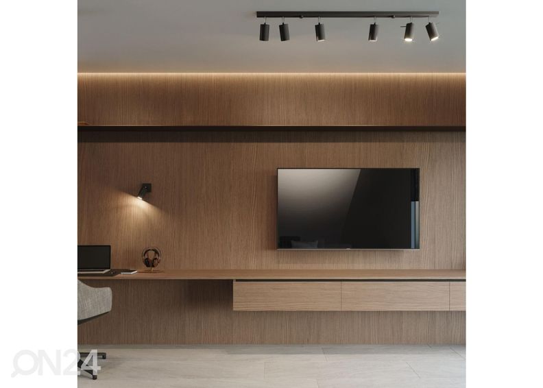 Laelamp Ring 6L, must suurendatud